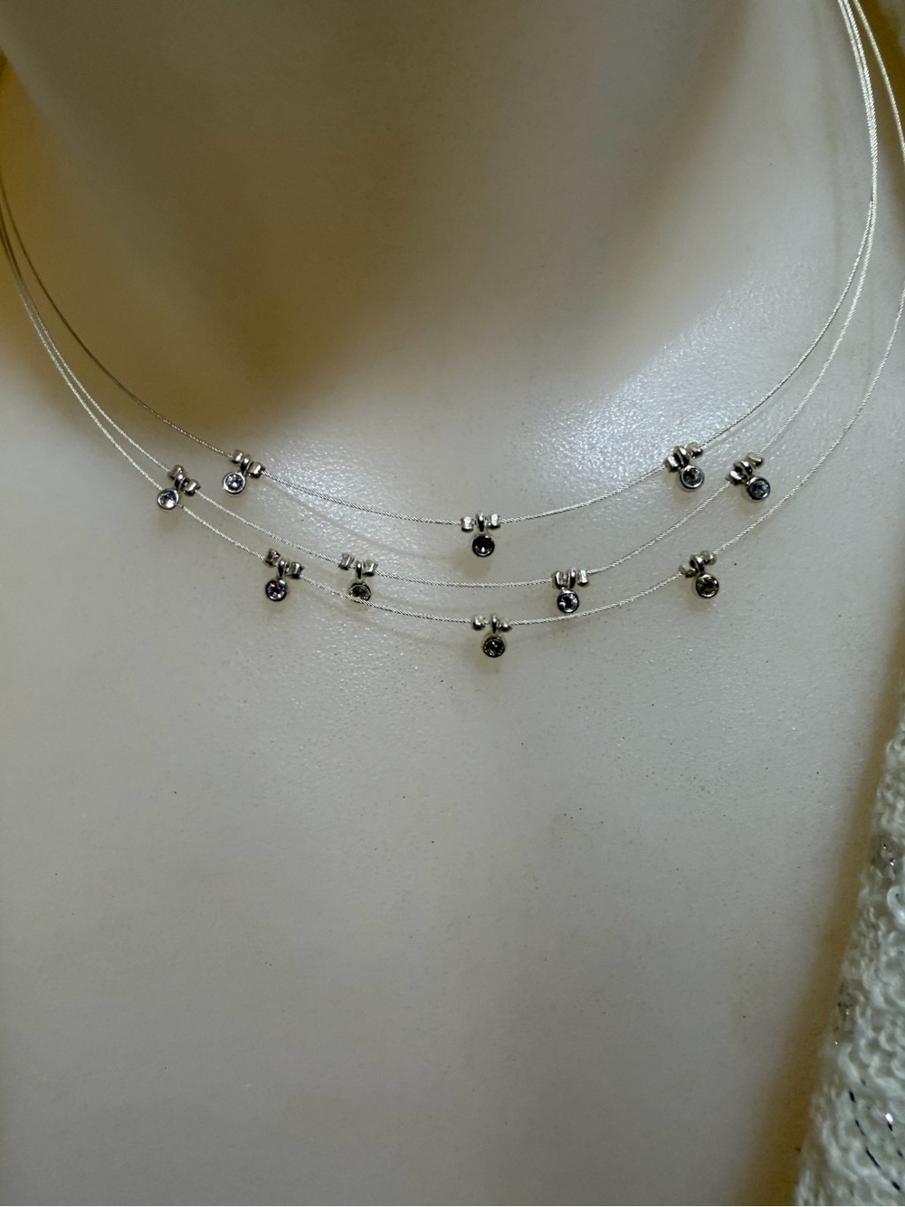 Vintage Monet Multi Strand Choker Necklace
